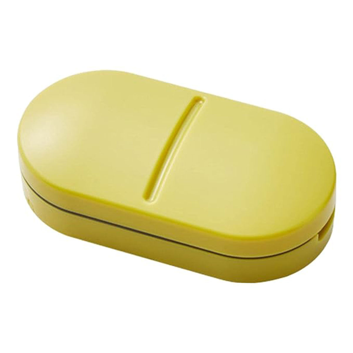 3PCS Tablet Cutter Pill Splitter Portable Medicine Box Pill Organizer Divider - Yellow 7