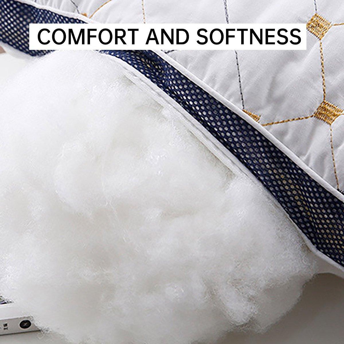 1/2PCS Hotel Style Polyester Fibre Pillow Washable High Rebound Support - 600g 5