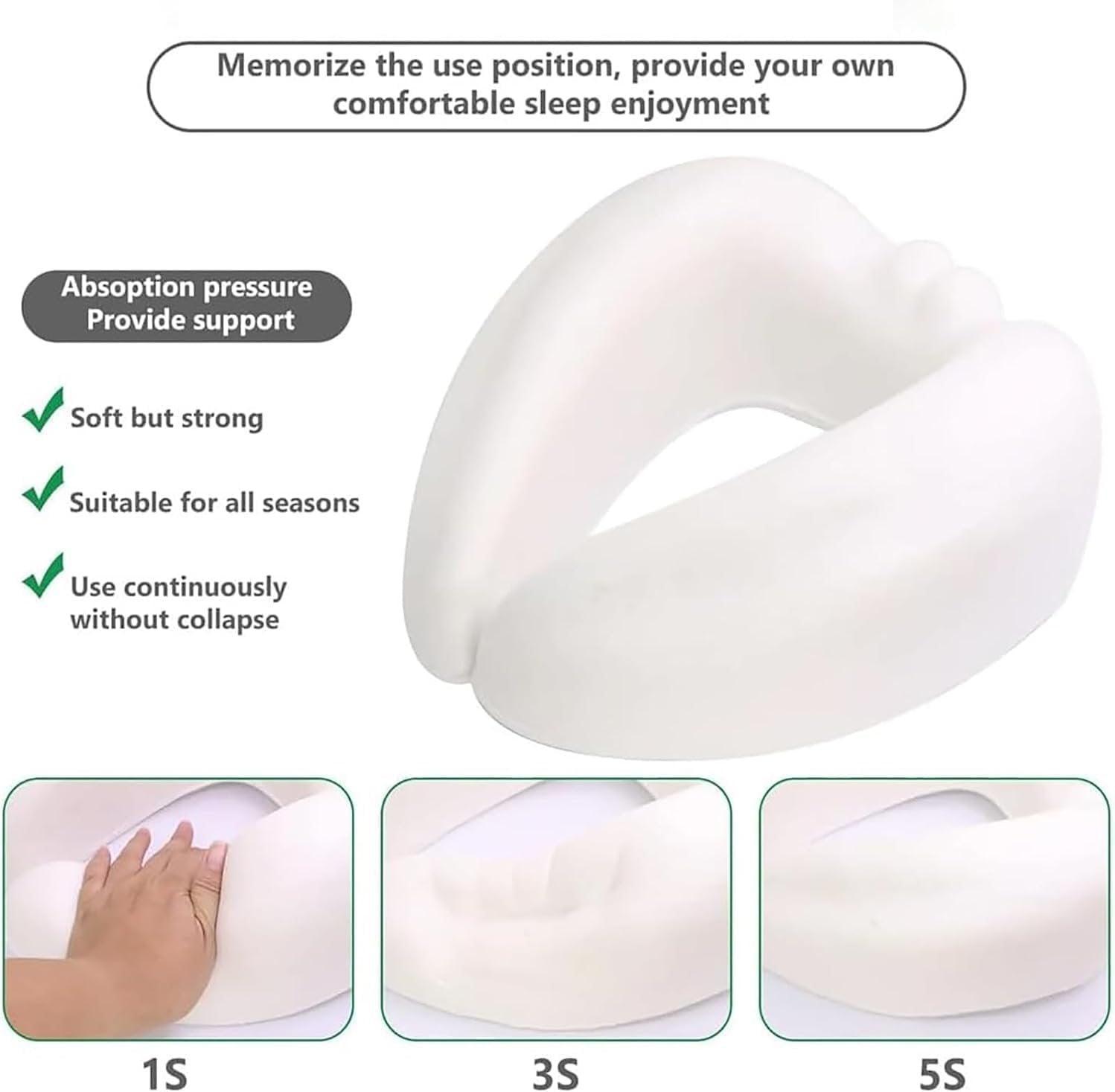 Neck Pillow for Travel Memory Foam Comfortable Breathable Soft U-Shaped 4