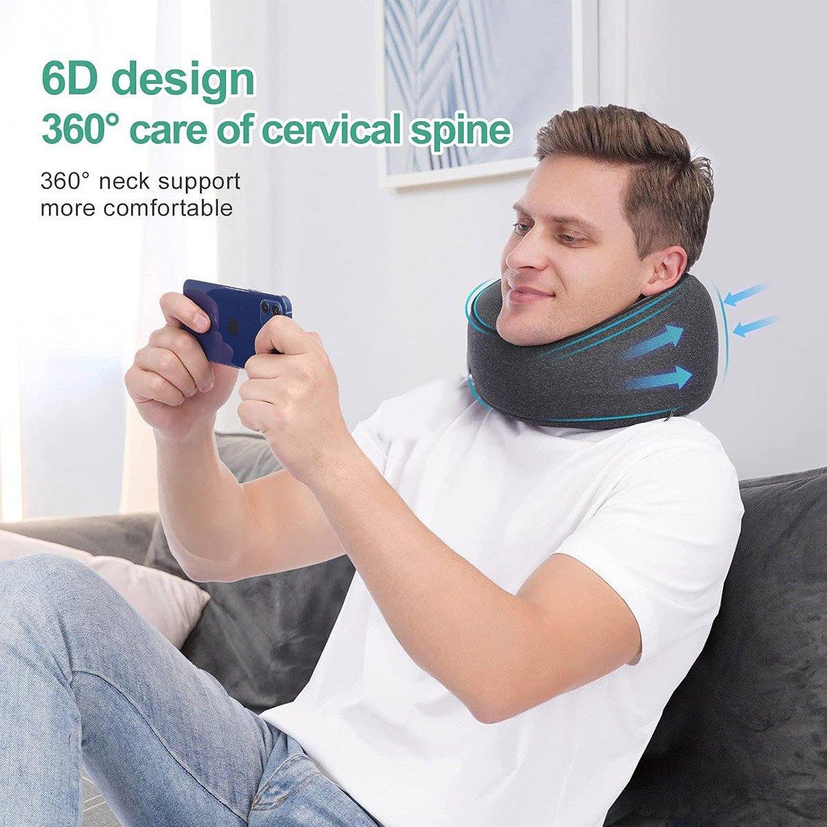 Neck Pillow for Travel Memory Foam Comfortable Breathable Soft U-Shaped 5
