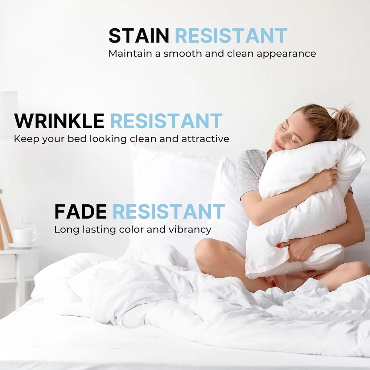 Silk Envelope Pillowcase Soft Satin Protective Cover for Bed Sleep Comfort - White 5