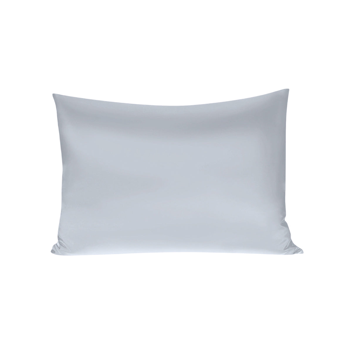 Silk Envelope Pillowcase Soft Satin Protective Cover for Bed Sleep Comfort - White 6