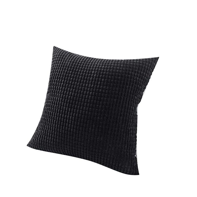 45X45 Plain Solid Colour Cushion Cover Decorative Pillow Case Home Multicoloured - Coffee 12