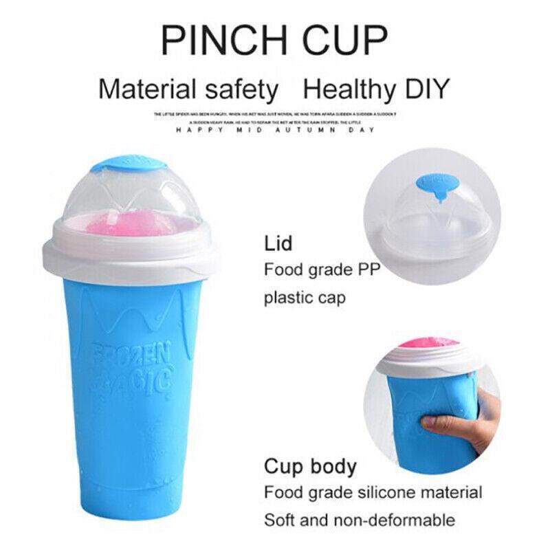 Slushie Maker Cup Quick Freeze Magic Squeeze Cup Milkshake Cup Ice Cream Maker - Green 4