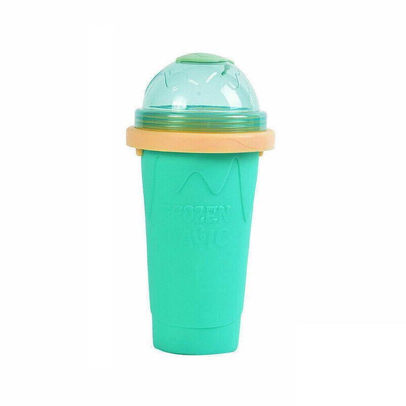 Slushie Maker Cup Quick Freeze Magic Squeeze Cup Milkshake Cup Ice Cream Maker - Green 7
