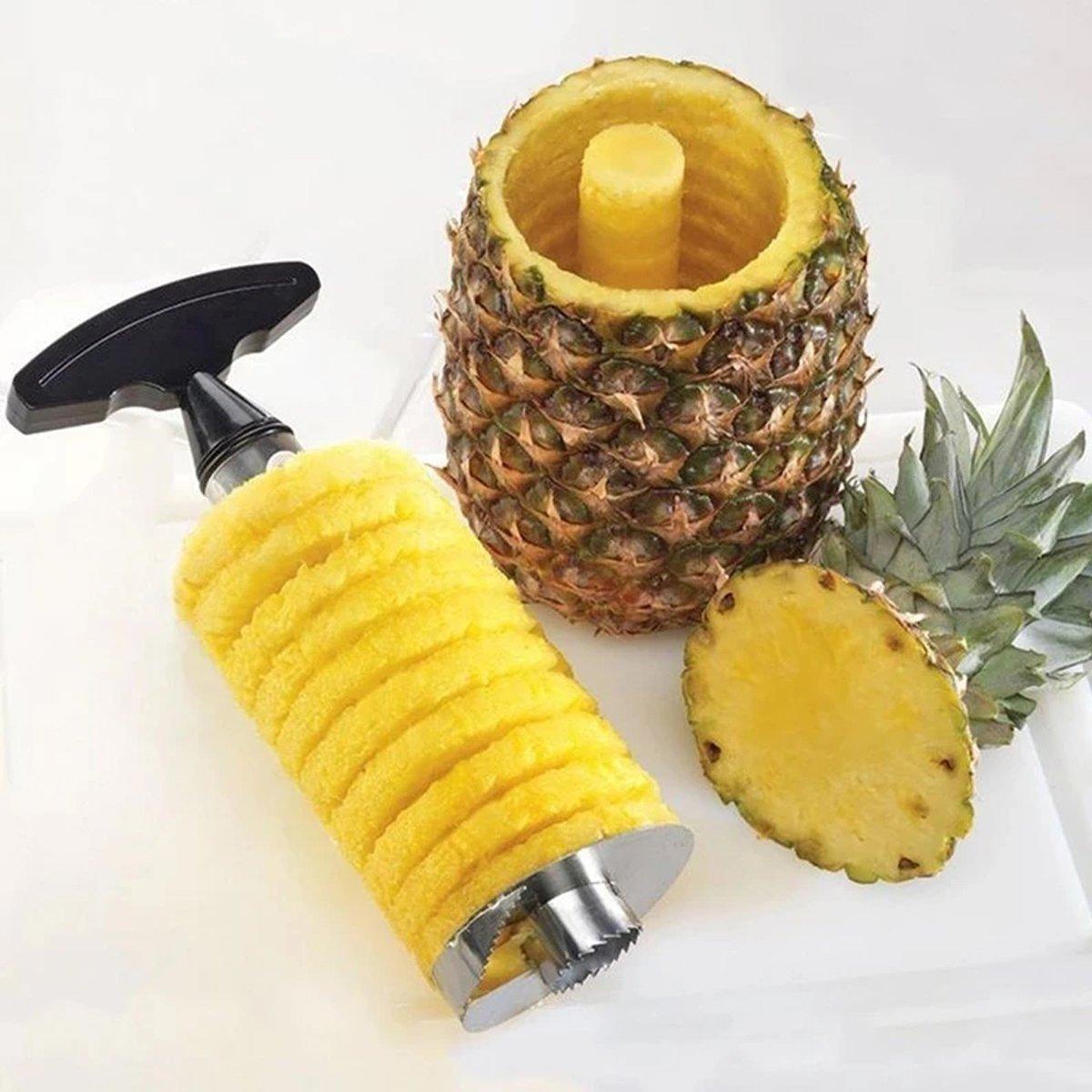 Stainless Steel Pineapple Corer Slicer Peeler Cutter Tool Easy Pineapple Cutter - Pink 4