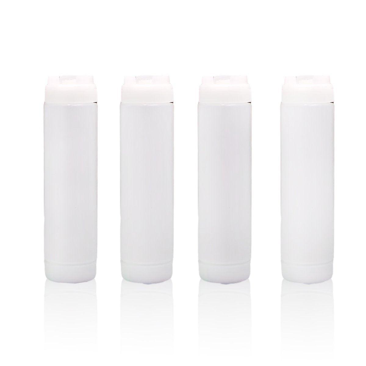 16oz Plastic Sauce Dispenser Bottles Large Capacity Double-ended Squeeze Bottles - Red 6