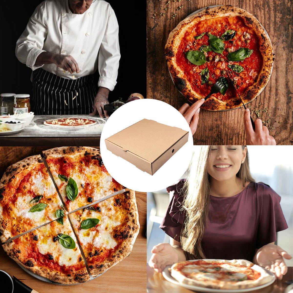 25pcs Break Resistant Pizza Boxes for Cooking Takeout and Food Delivery Needs - 11inch 5