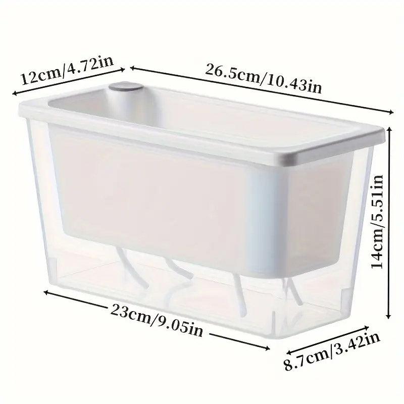 Balcony Vegetable Pot Planter Lazy Self Priming Flower Pot for Indoor Gardening - White 3