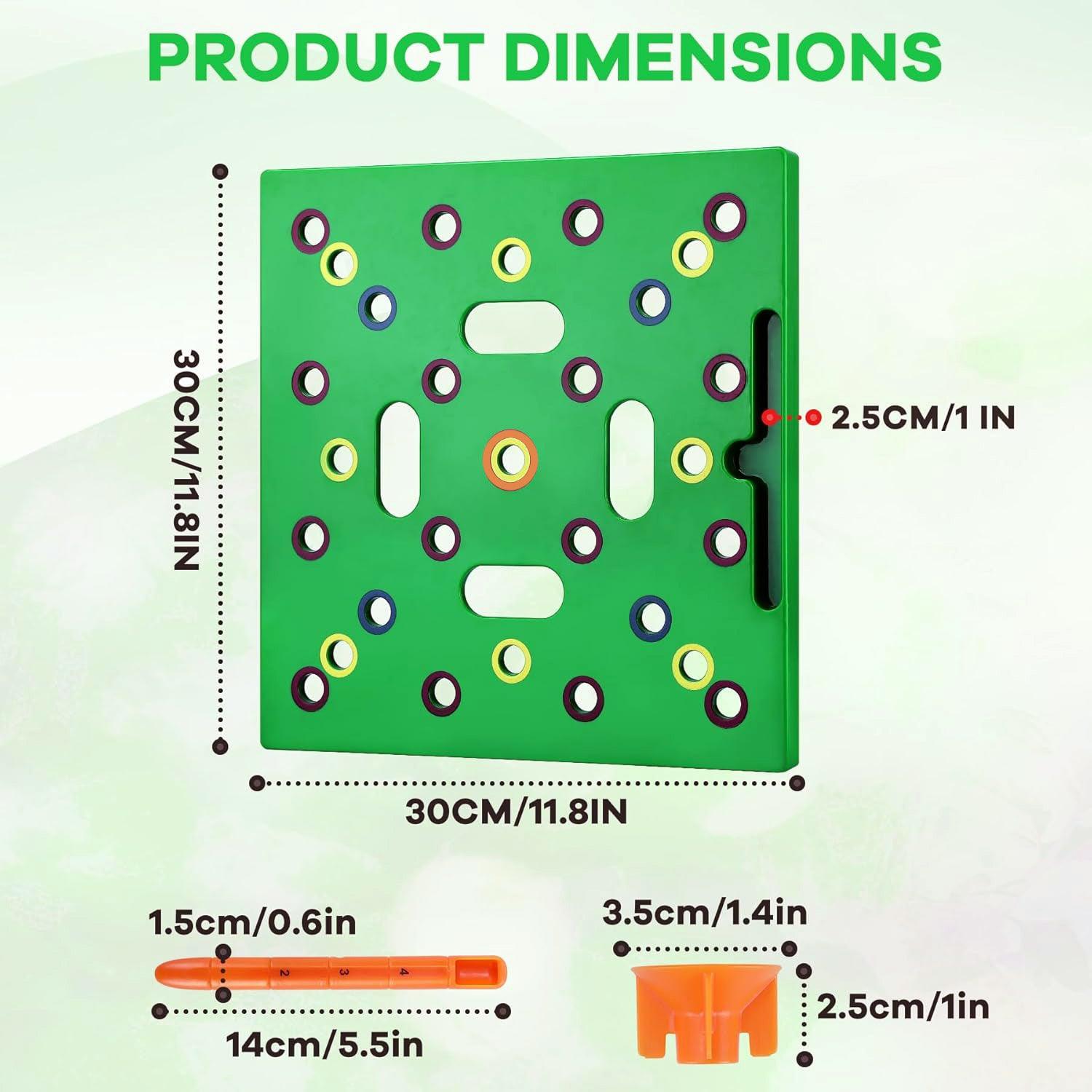 Sowing Templates Square Seed Spacing Gardening Planting Tools Vegetable Boards 3