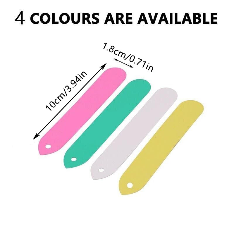 100PCS Plant Labels Flexible Pvc Plastic Garden Tag Nursey Seeding Marker Pen Bulk Sale - Pink 3