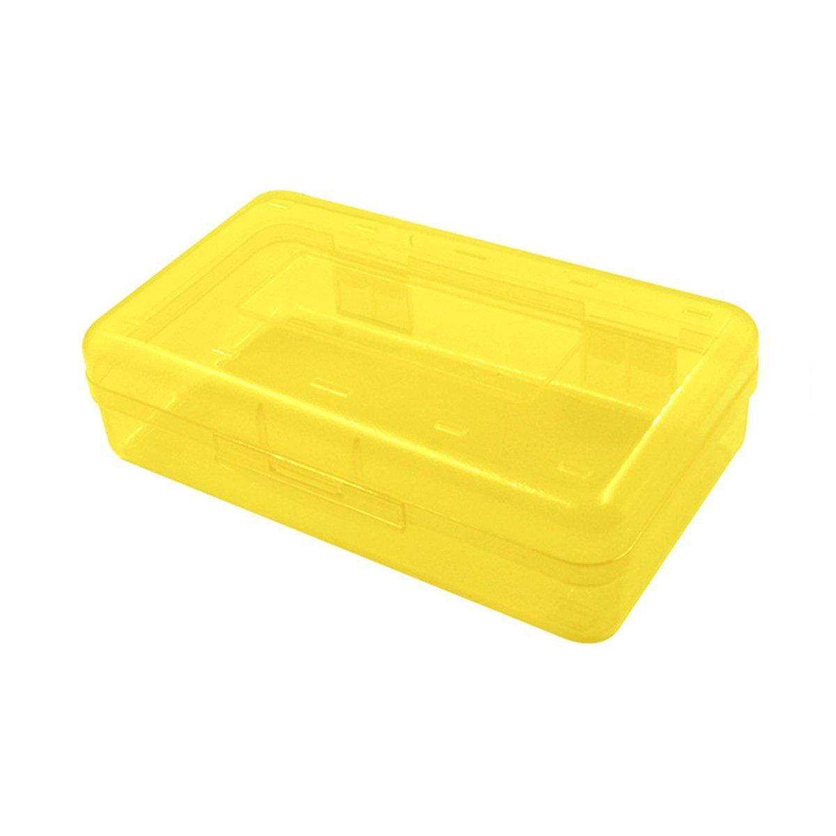 Large Capacity Transparent Plastic Pencil Case Multifunctional Student Art Box - Light Green 8