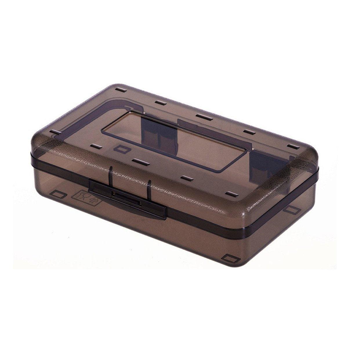 Large Capacity Transparent Plastic Pencil Case Multifunctional Student Art Box - Light Green 11