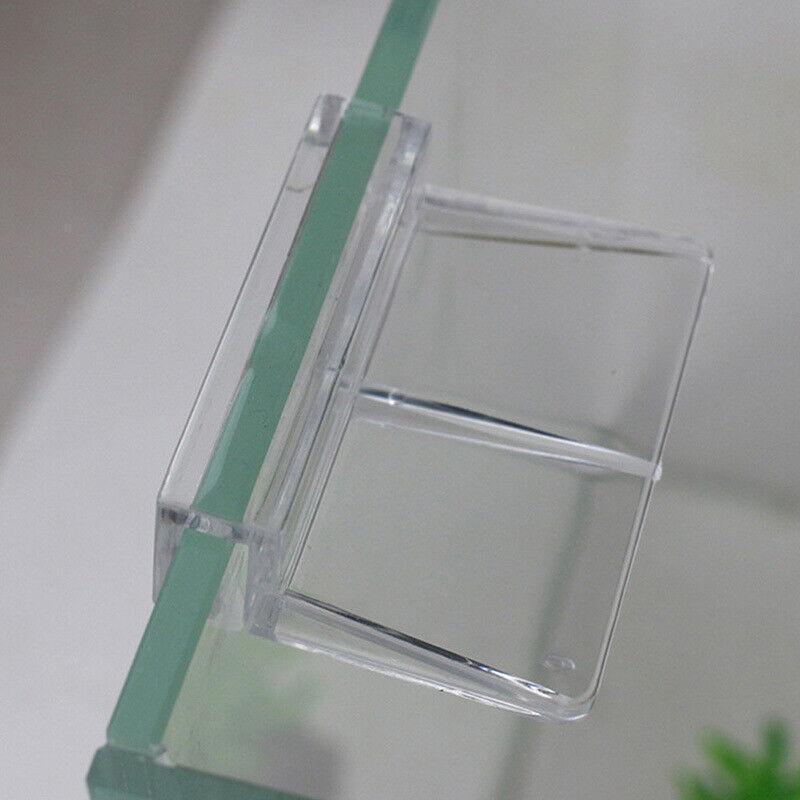4Pcs Aquarium Fish Tank Glass Cover Support Holder Acrylic Clip Bracket 6/8/10/12mm - 12mm 3