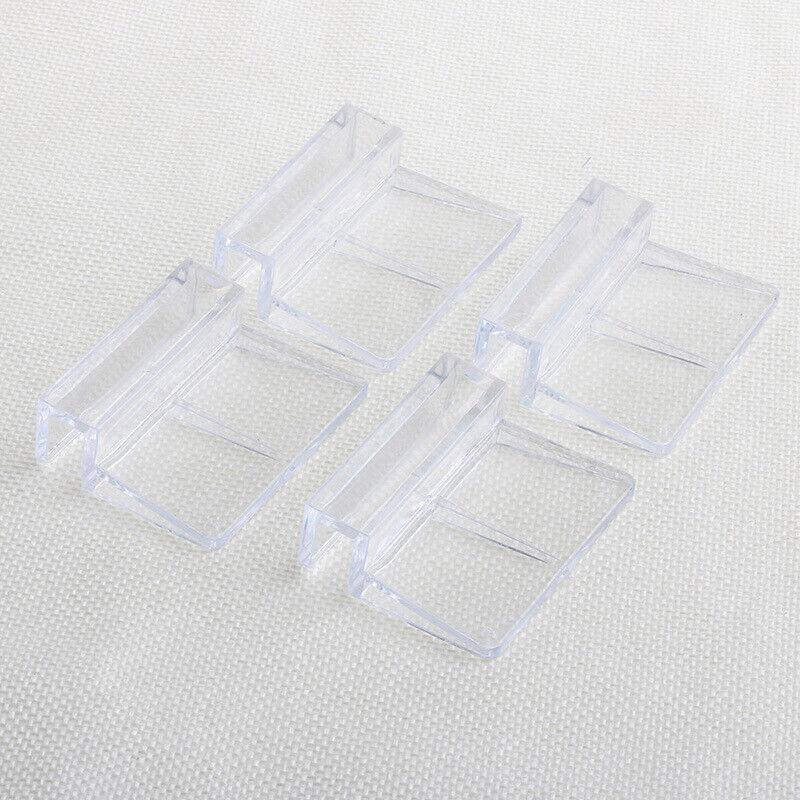 4Pcs Aquarium Fish Tank Glass Cover Support Holder Acrylic Clip Bracket 6/8/10/12mm - 12mm 5