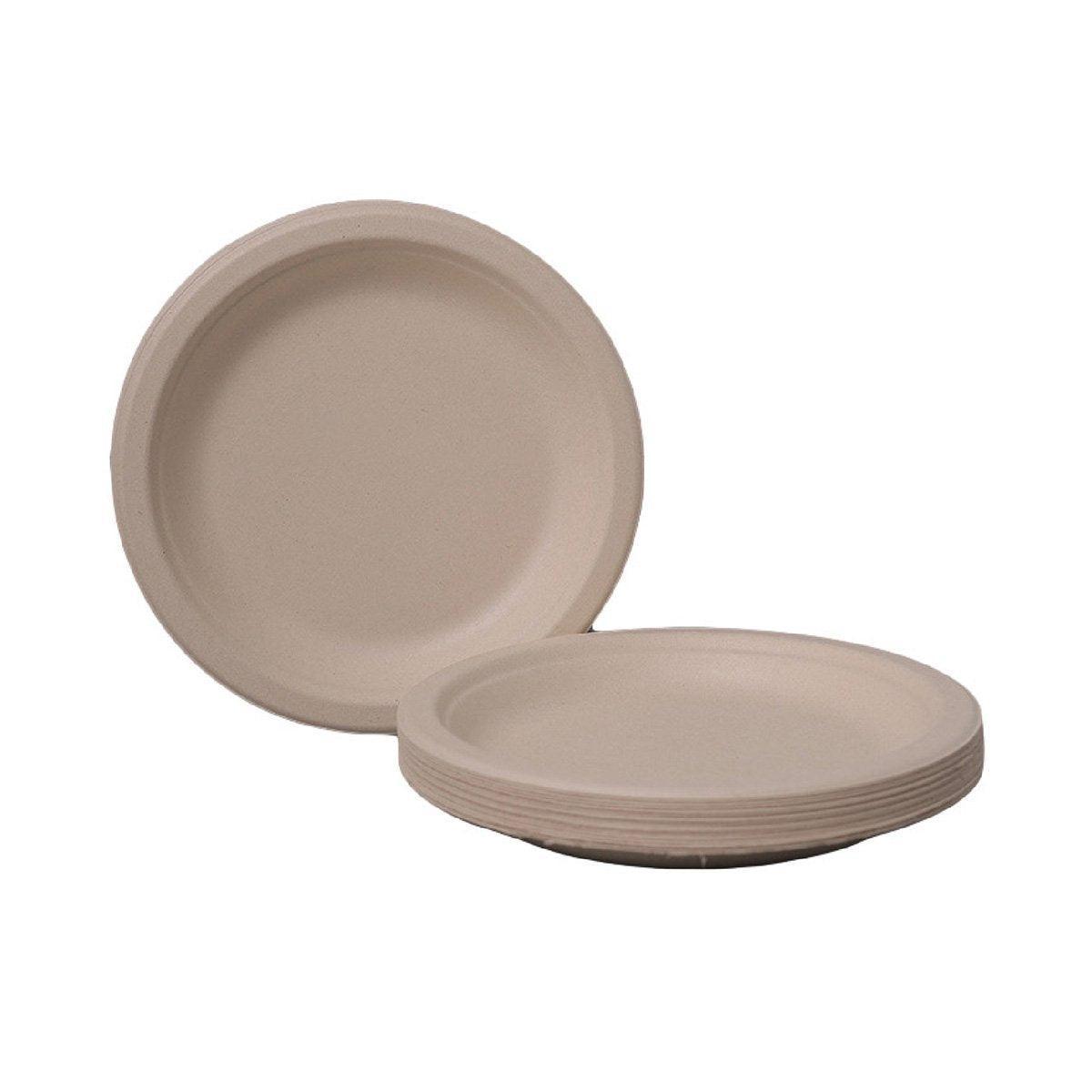 100x Biodegradable Sugarcane Paper Trays - Eco-Friendly & Durable for  Food - 9inches-100pcs 8