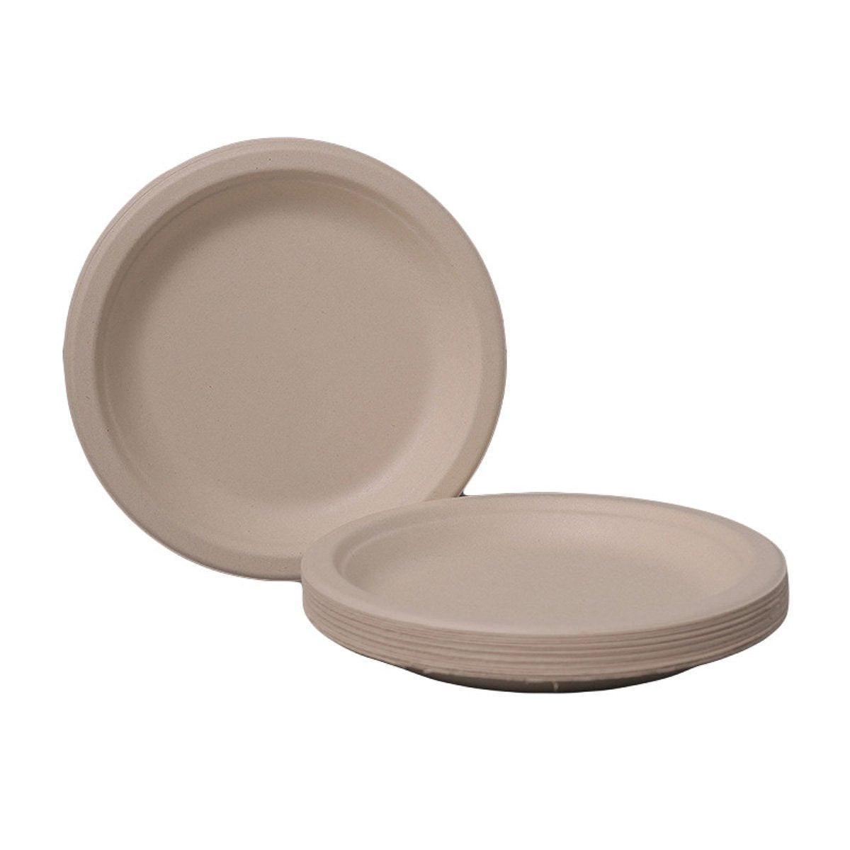 100x Biodegradable Sugarcane Paper Trays - Eco-Friendly & Durable for  Food - 9inches-100pcs 9