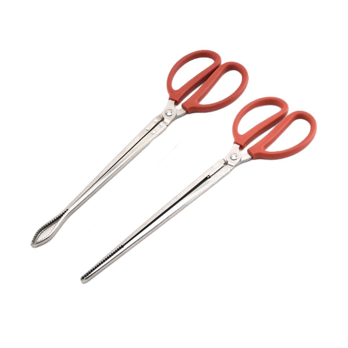 2pcs Heavy Duty Stainless Steel Fishing Clamps Trash Catching Marine Tools