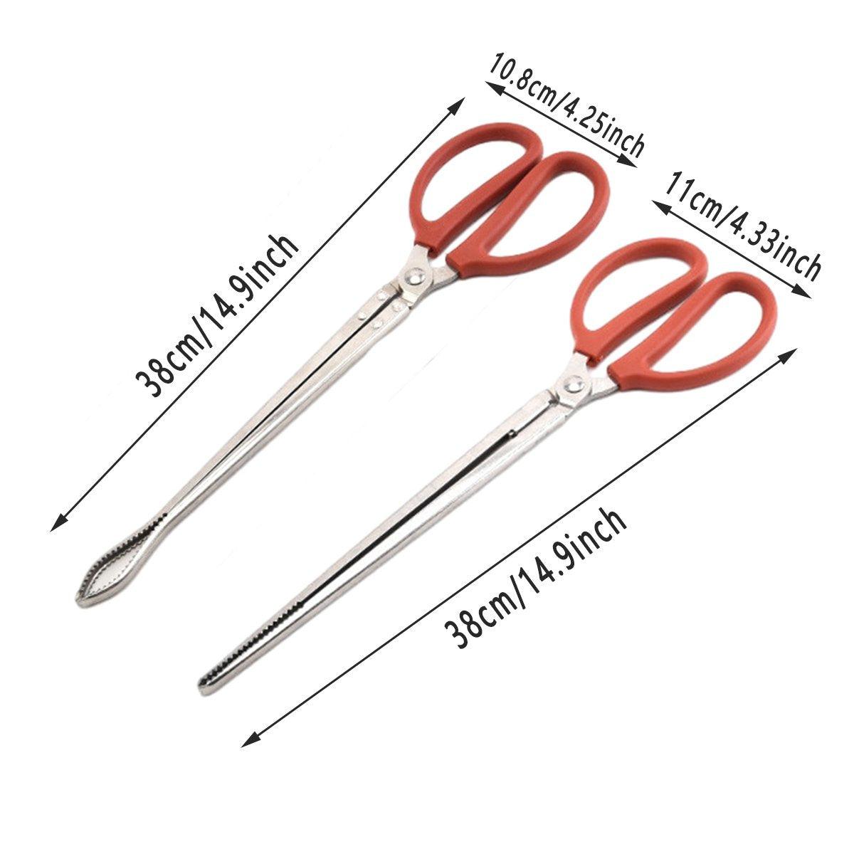 2pcs Heavy Duty Stainless Steel Fishing Clamps Trash Catching Marine Tools 3