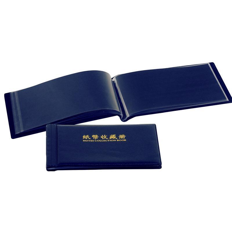 Navy BankNote 40 Pages Album Stock Collection Storage Currency Holder Pocket 3
