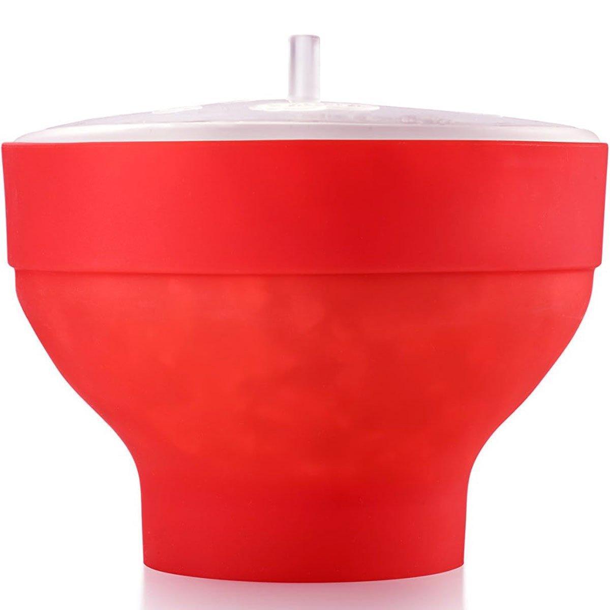 Foldable Silicone Microwave Popcorn Bucket High Temperature Resistant Bowl