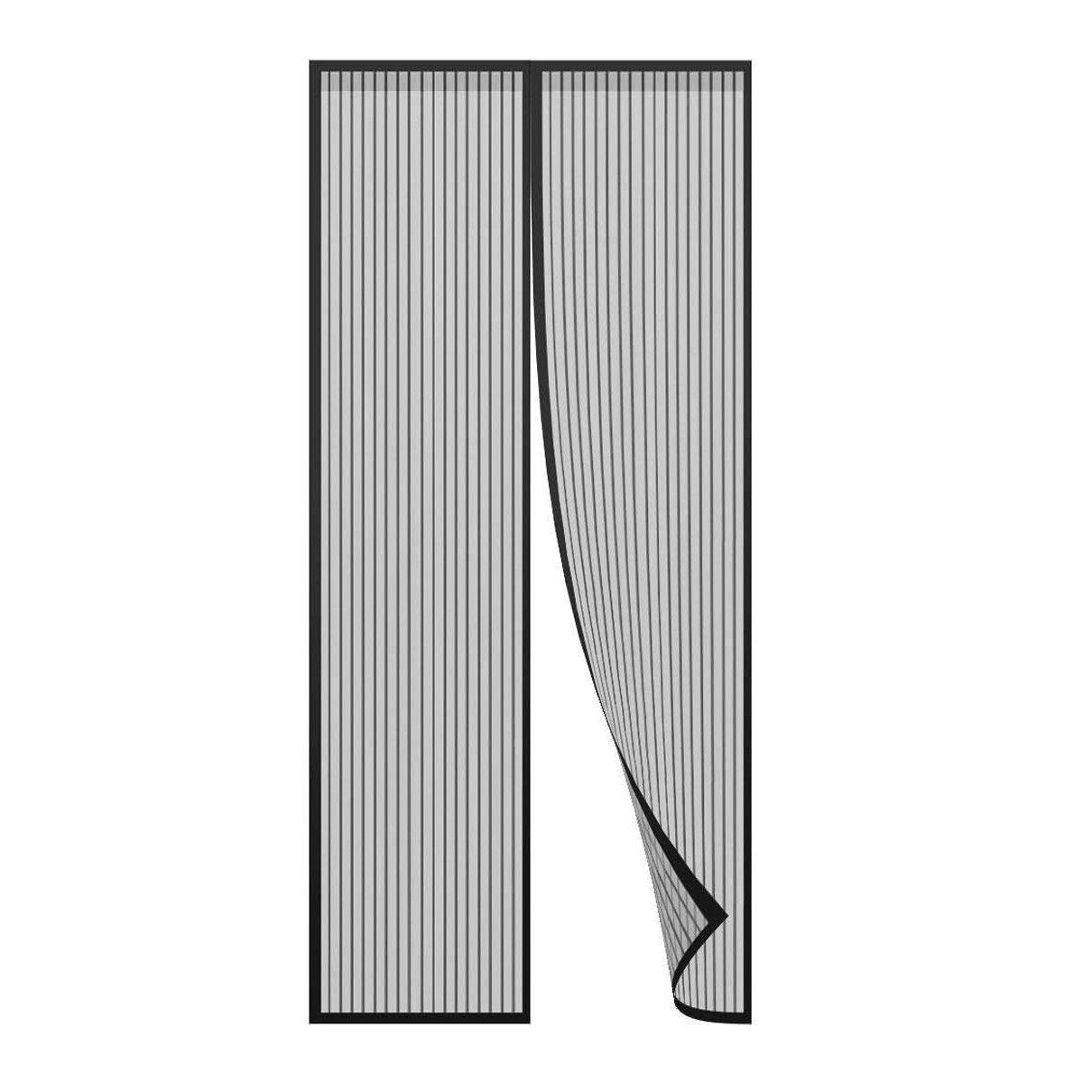 Striped Screen Door Curtain Mesh with Auto Close for Insect Protection and Ventilation - 100*210cm 6