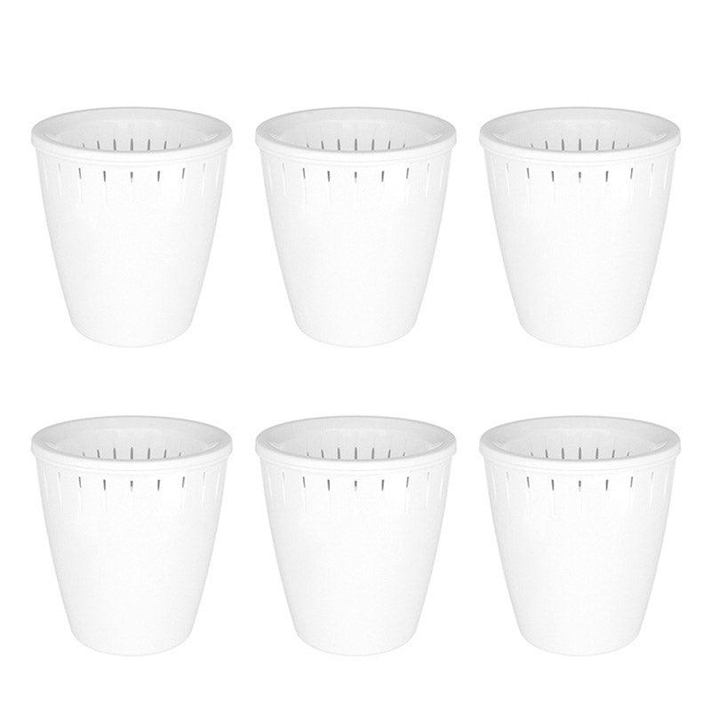 6pcs Self Watering Flowerpot Breathable Planter Indoor Outdoor Garden Basin