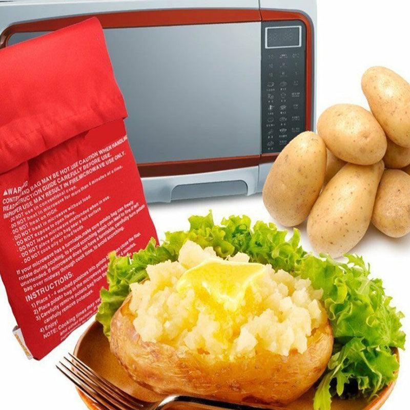 2X Microwave Baked Potato Corn Cooking Bag Reusable Washable Corn Cooker Express 3