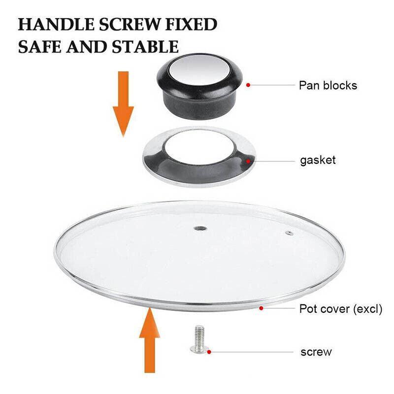 2PCS Cookware Lid Knob Handle Set for Pot Pan Saucepan Replacement 3