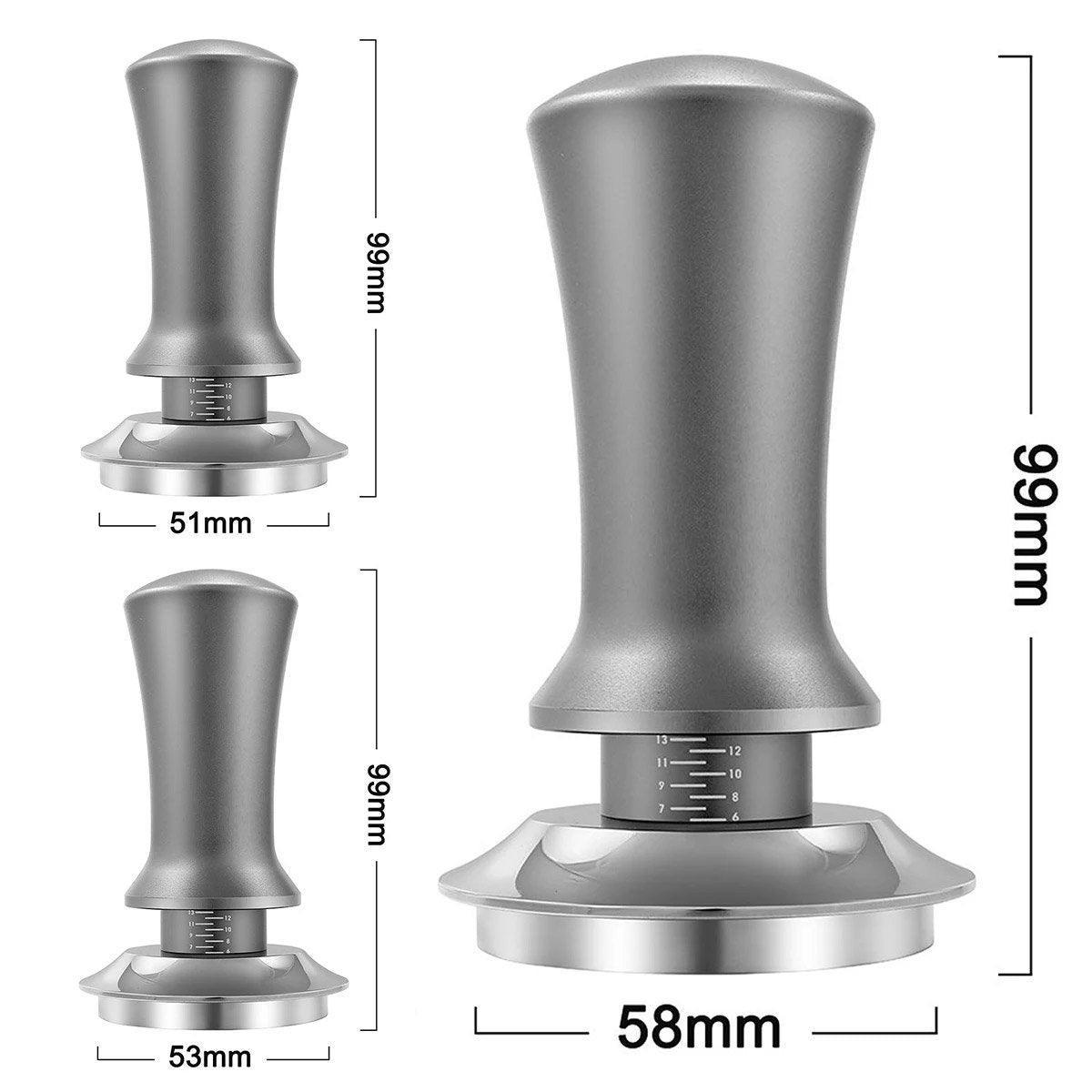 Adjustable Coffee Tamper with Scale Constant Pressure Espresso Powder Press Tool - Black-51mm 3