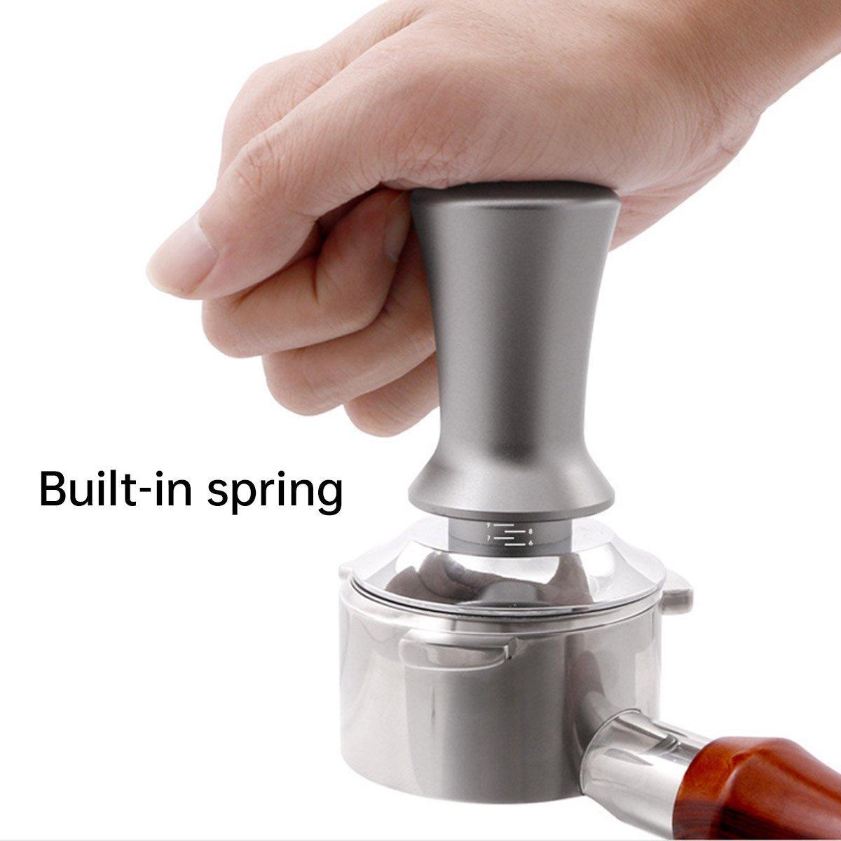 Adjustable Coffee Tamper with Scale Constant Pressure Espresso Powder Press Tool - Black-51mm 5