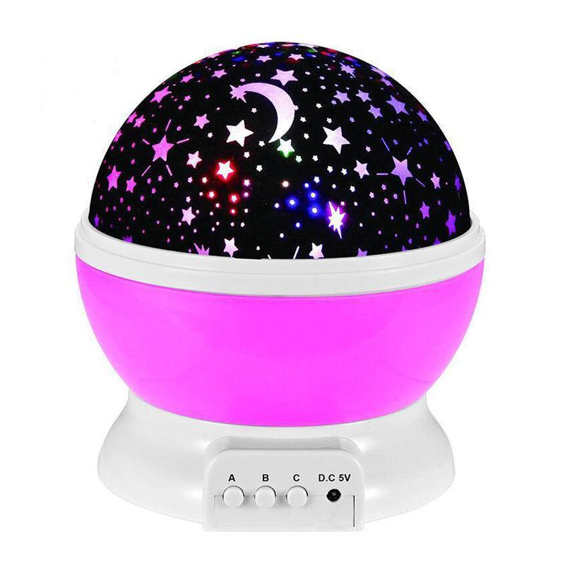 LED Night Star Galaxy Projector Rotating Lamp for Bedroom Ambience and Gift Use - Black 7
