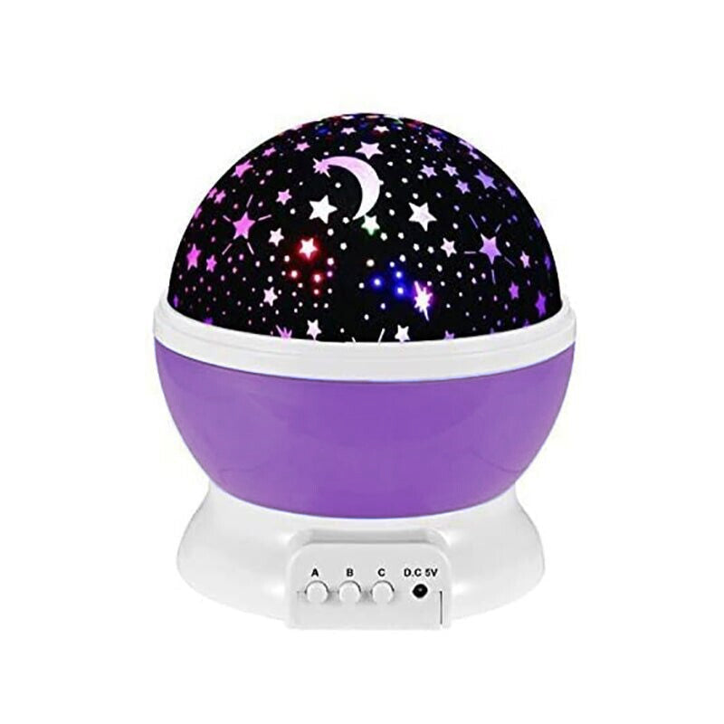 LED Night Star Galaxy Projector Rotating Lamp for Bedroom Ambience and Gift Use - White 9