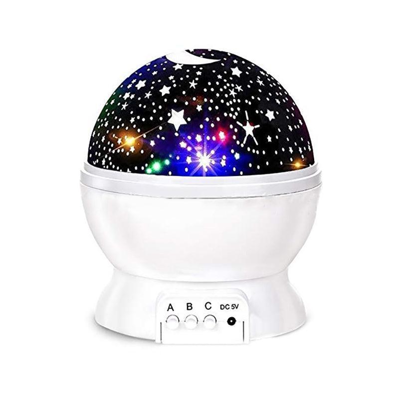 LED Night Star Galaxy Projector Rotating Lamp for Bedroom Ambience and Gift Use - White 10