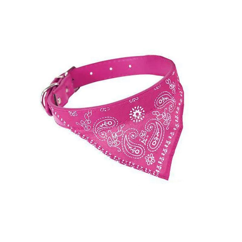 Adjustable Bandana Collar with Bell for Small Dogs and Cats Triangle Scarf Style - Red 9