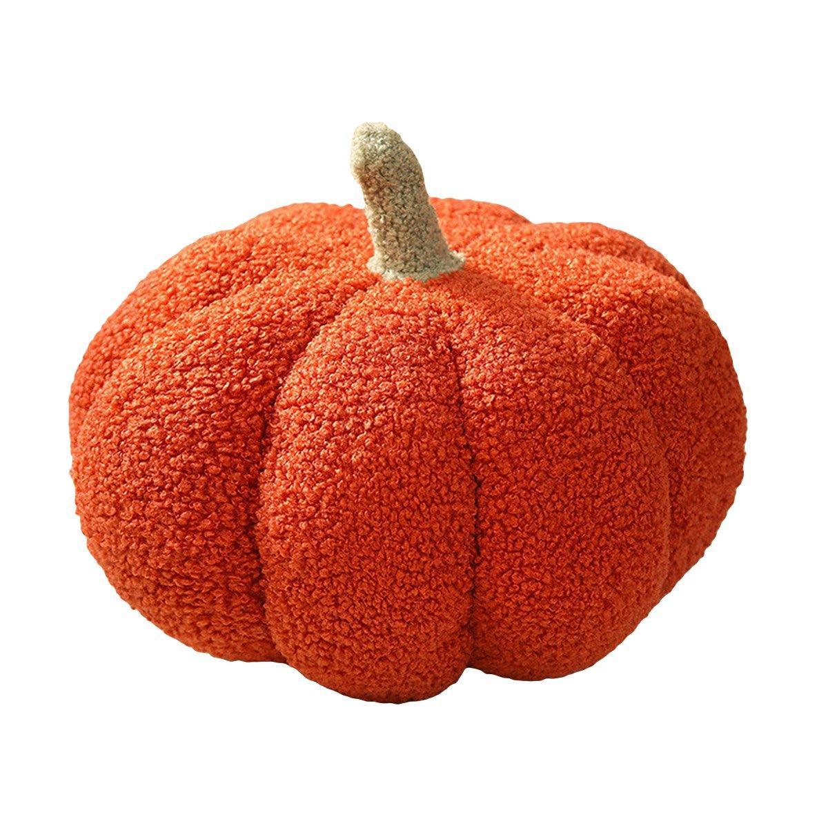 Soft Plush Pumpkin Pillow Cushion Sofa Living Room Bay Window Decor Indoor Toy - Orange 9