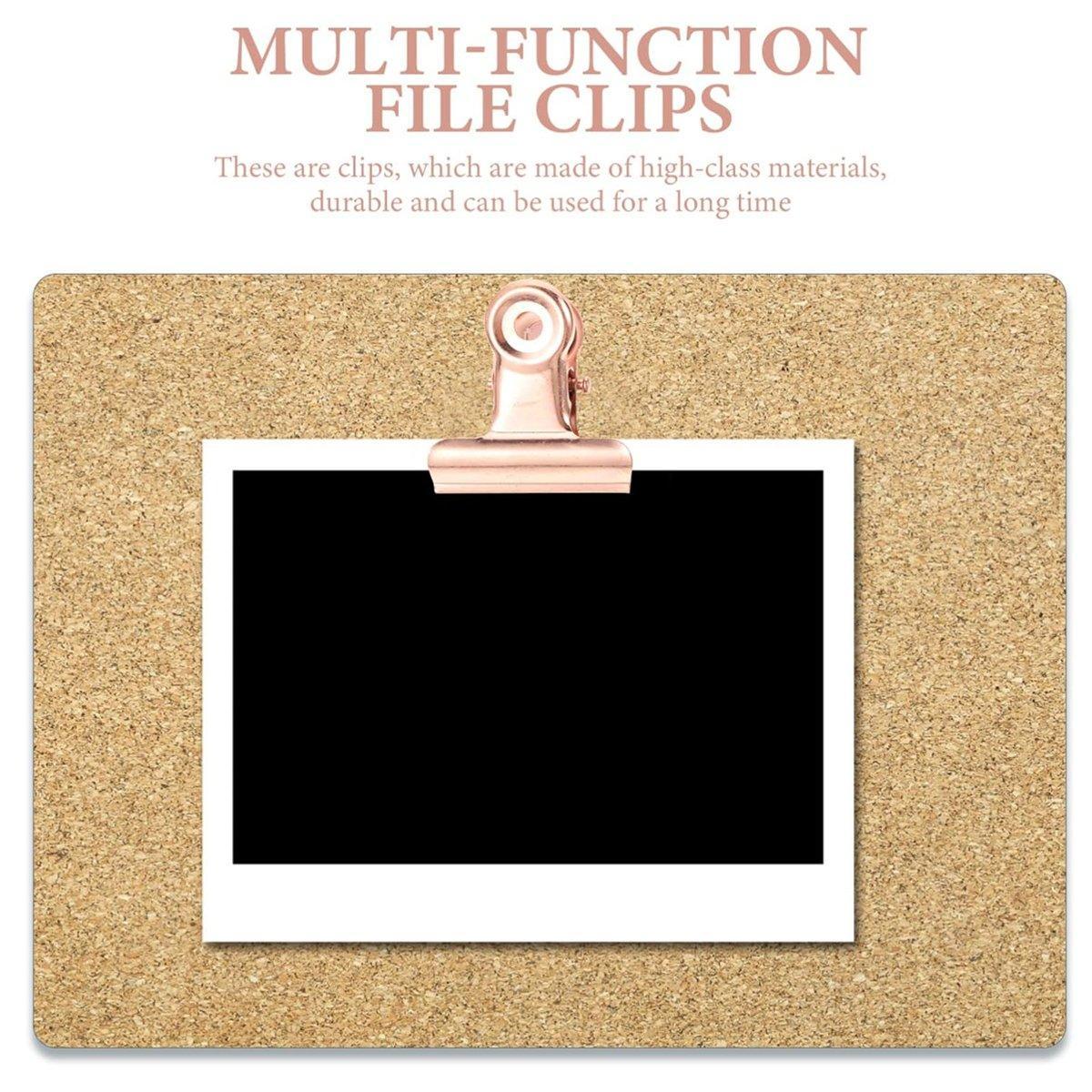 465PCS Rose Gold Thumbtacks Binder Clips Push Pins Set Office Supplies With Box 4