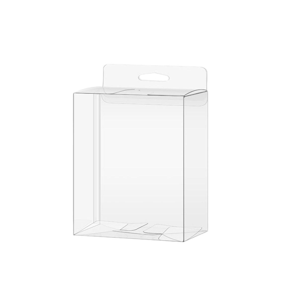 50pcs Transparent Gift Boxes with Hooks Clear Packaging Storage Containers - 7x2.5x15cm 6