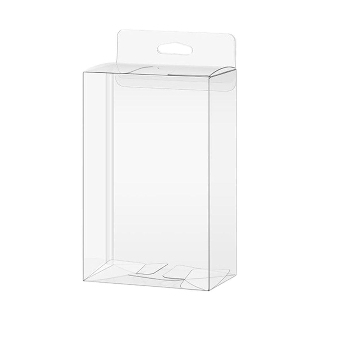 50pcs Transparent Gift Boxes with Hooks Clear Packaging Storage Containers - 7x2.5x15cm 9