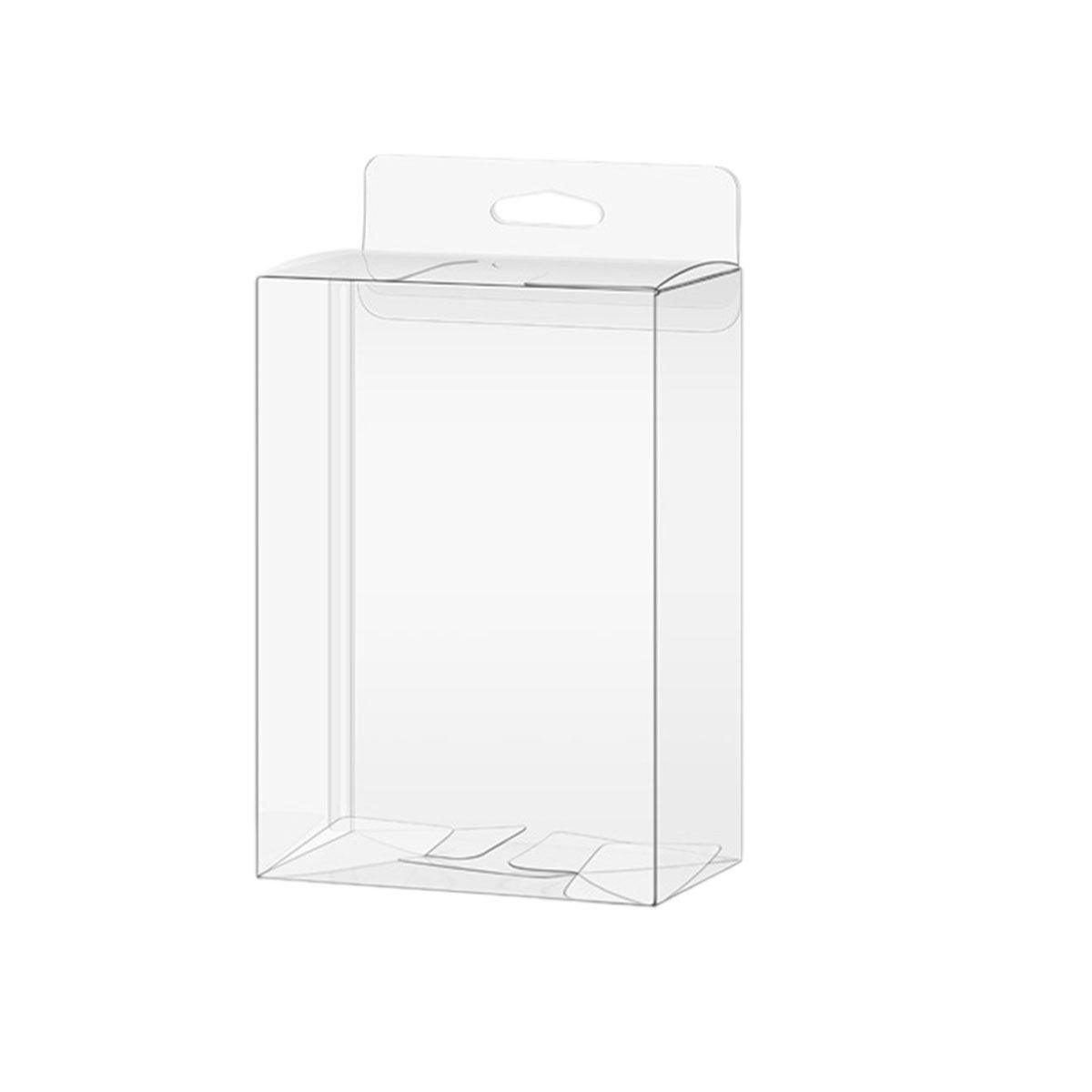 50pcs Transparent Gift Boxes with Hooks Clear Packaging Storage Containers - 9x5x12cm 8