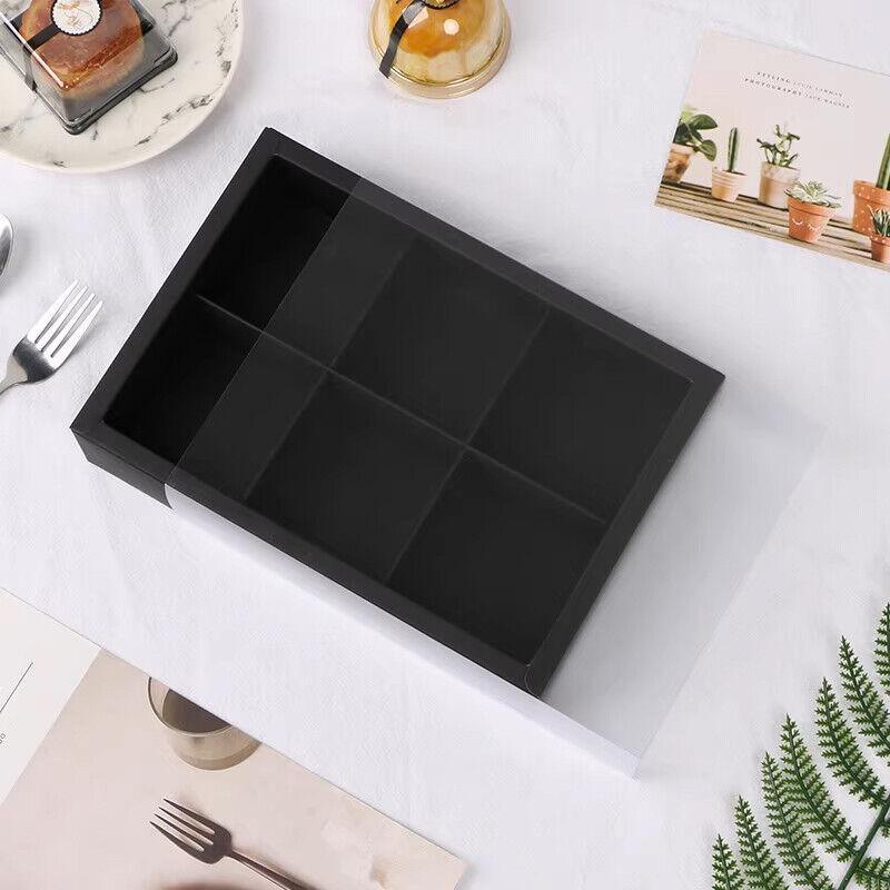 10PCS Cake Box with Transparent Lids Gift Packaging Boxes for Moon Cakes Cookie - Red 5