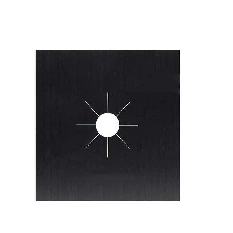 4 Pcs Reusable Stove Clean Mat Reusable Gas Oil Protector Liner Burner Cover Au - 4 PCS Silver 6