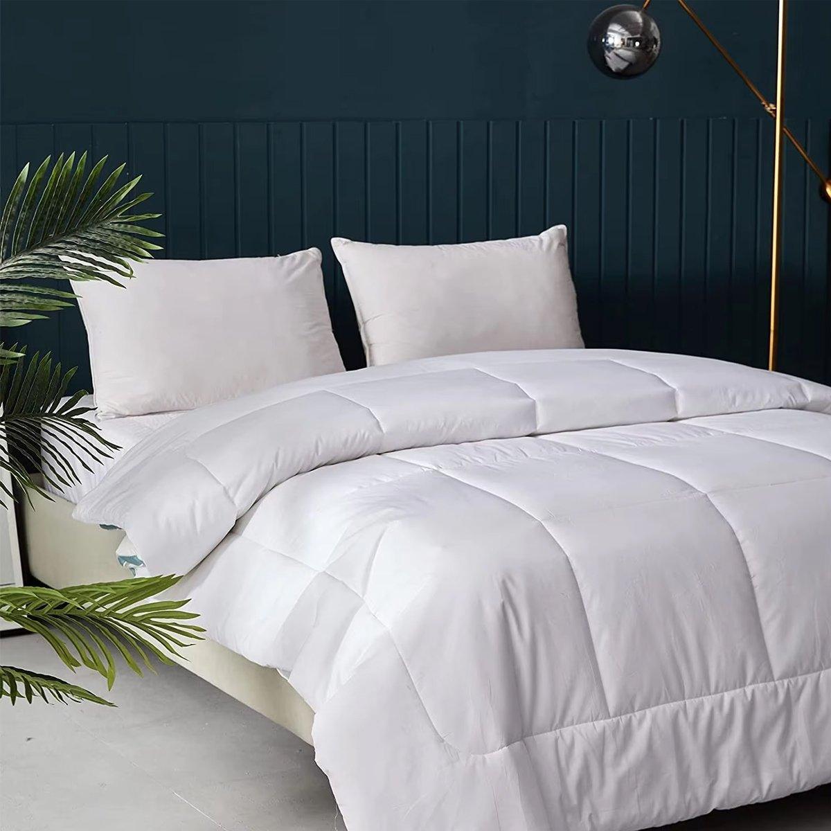 Luxury Hotel Quilt Core – Soft Microfiber Down Alternative Comforter for All Seasons - 140x210cm-Cotton 4