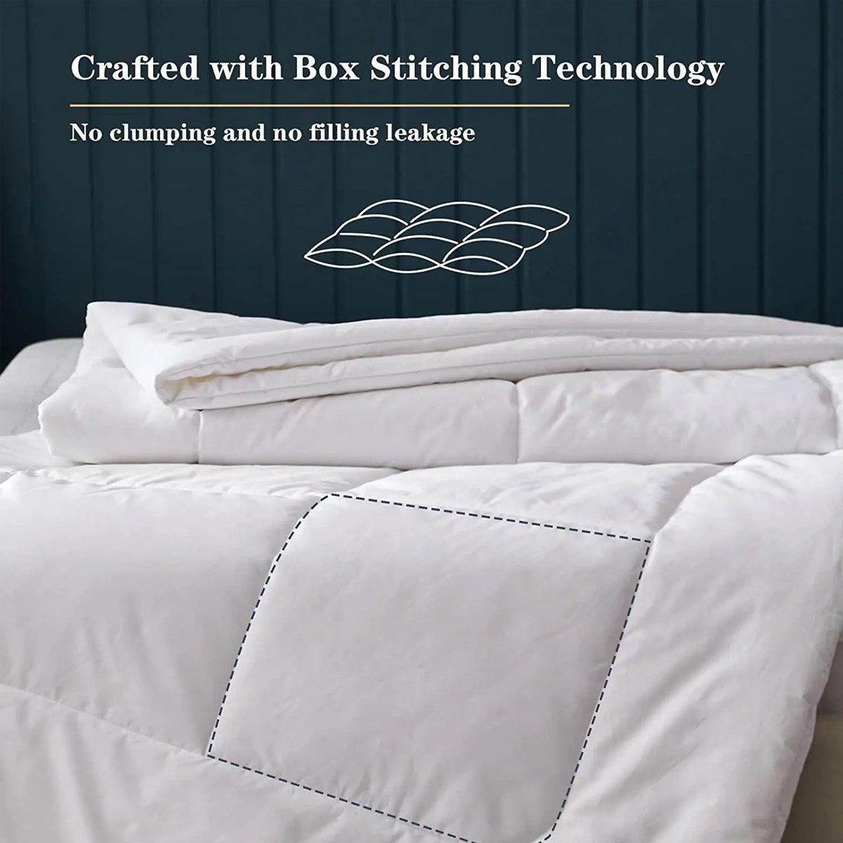 Luxury Hotel Quilt Core – Soft Microfiber Down Alternative Comforter for All Seasons - 140x210cm-Cotton 5