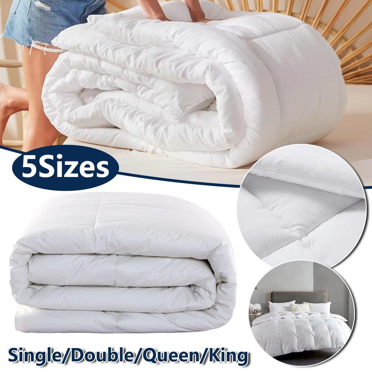 Luxury Hotel Quilt Core – Soft Microfiber Down Alternative Comforter for All Seasons - 140x210cm-Brushed