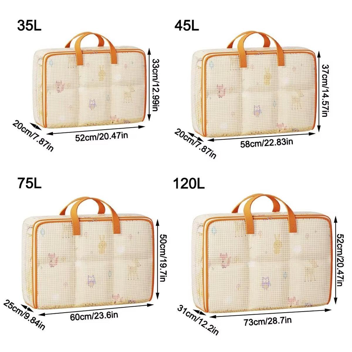 4pcs Large Capacity Quilt Storage Bags for Clothes Luggage Moving Organising Bag 3