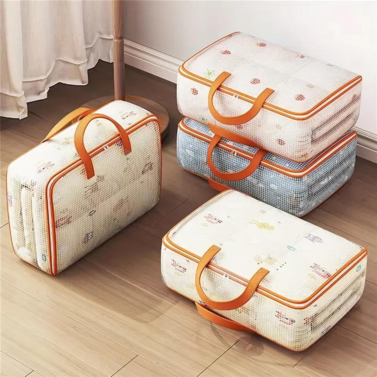 4pcs Large Capacity Quilt Storage Bags for Clothes Luggage Moving Organising Bag 5