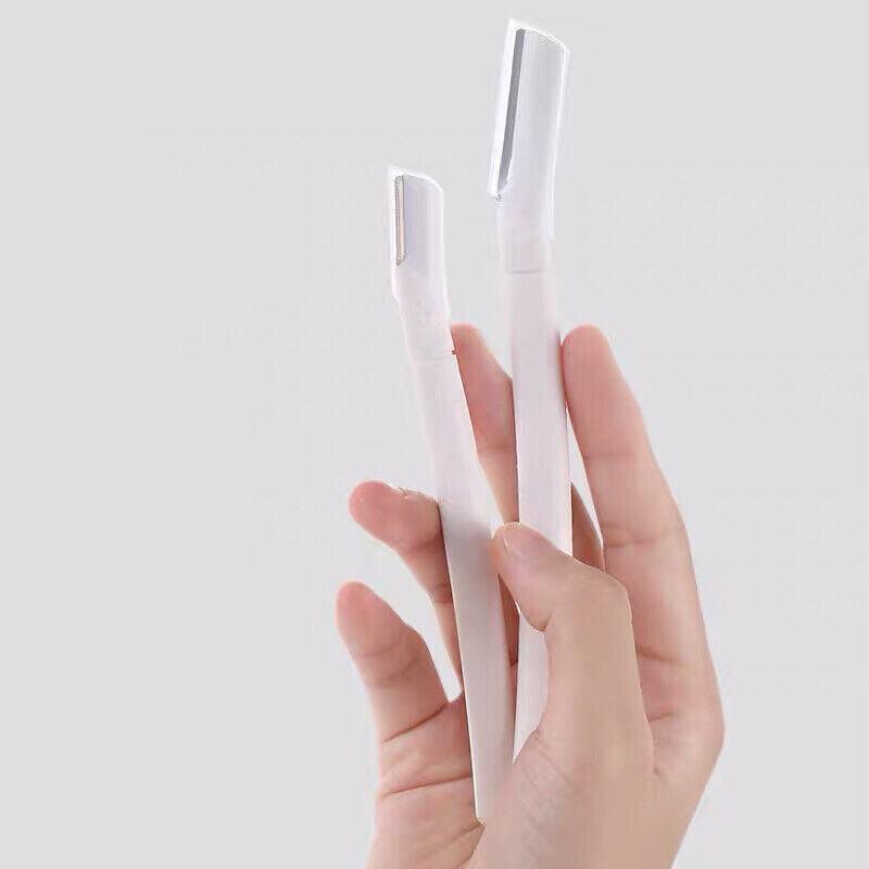 3Pcs Eyebrow Razor Set Facial Trimmer Shaver Blade Hair Remover Beauty Tool - 3X Eyebrow Razor-Light Green 4