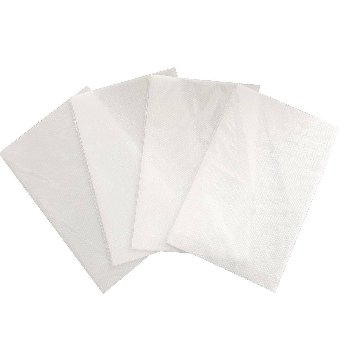 4PCS Cuttable Kitchen Anti-slip Mat Anti-fouling Refrigerator Drawer Liner Mat - White 9