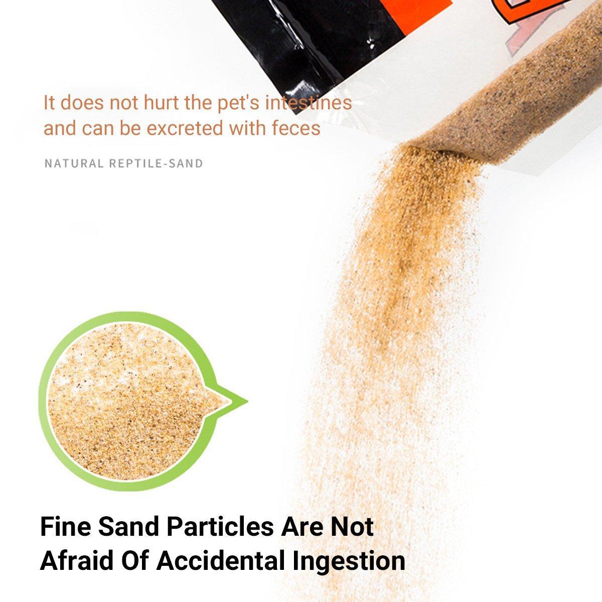 Reptile Sand Climbing Mat Pet Feeding Box Terrarium Landscaping Accessories - Yellow 4